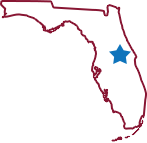 Orlando florida map area coverage art image